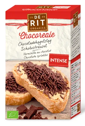 De Rit Chocoreale hagelslag puur bio (225 gr)