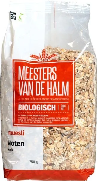 De Halm Muesli Noten Bio (750 gr)