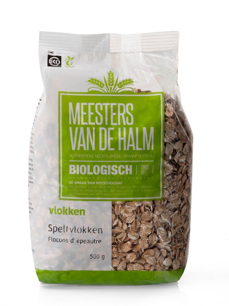 De Halm Speltvlokken Bio (500 gr)
