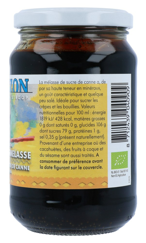Horizon Rietsuikermelasse Eko Bio (450 gr)