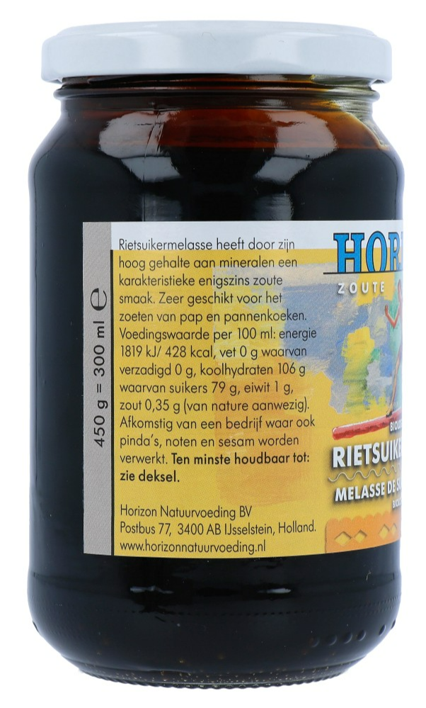 Horizon Rietsuikermelasse Eko Bio (450 gr) - image 2