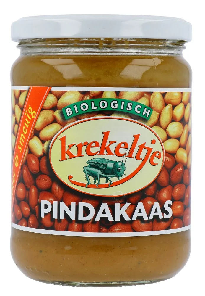 Krekeltje Pindakaas met zout eko bio (500 gr)