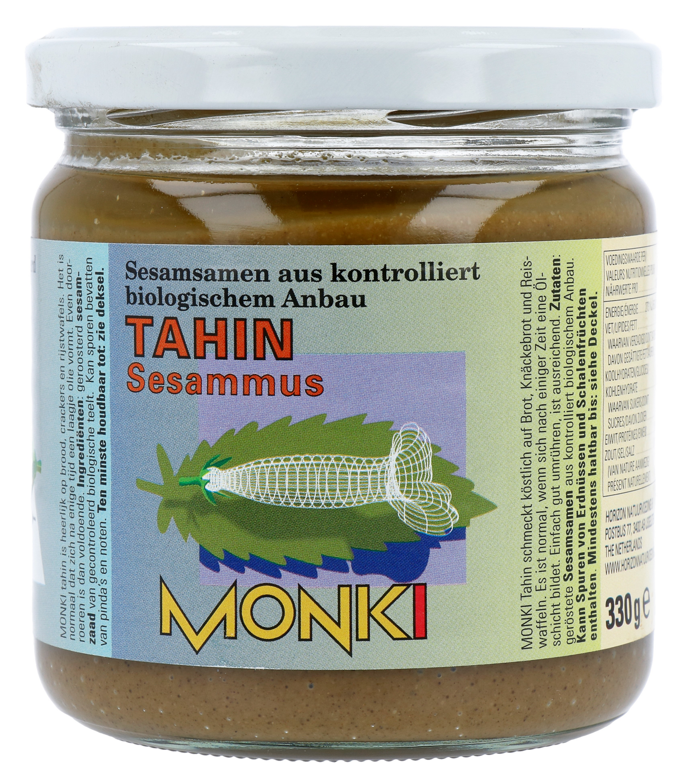 Monki Tahin zonder zout eko bio (330 gr)