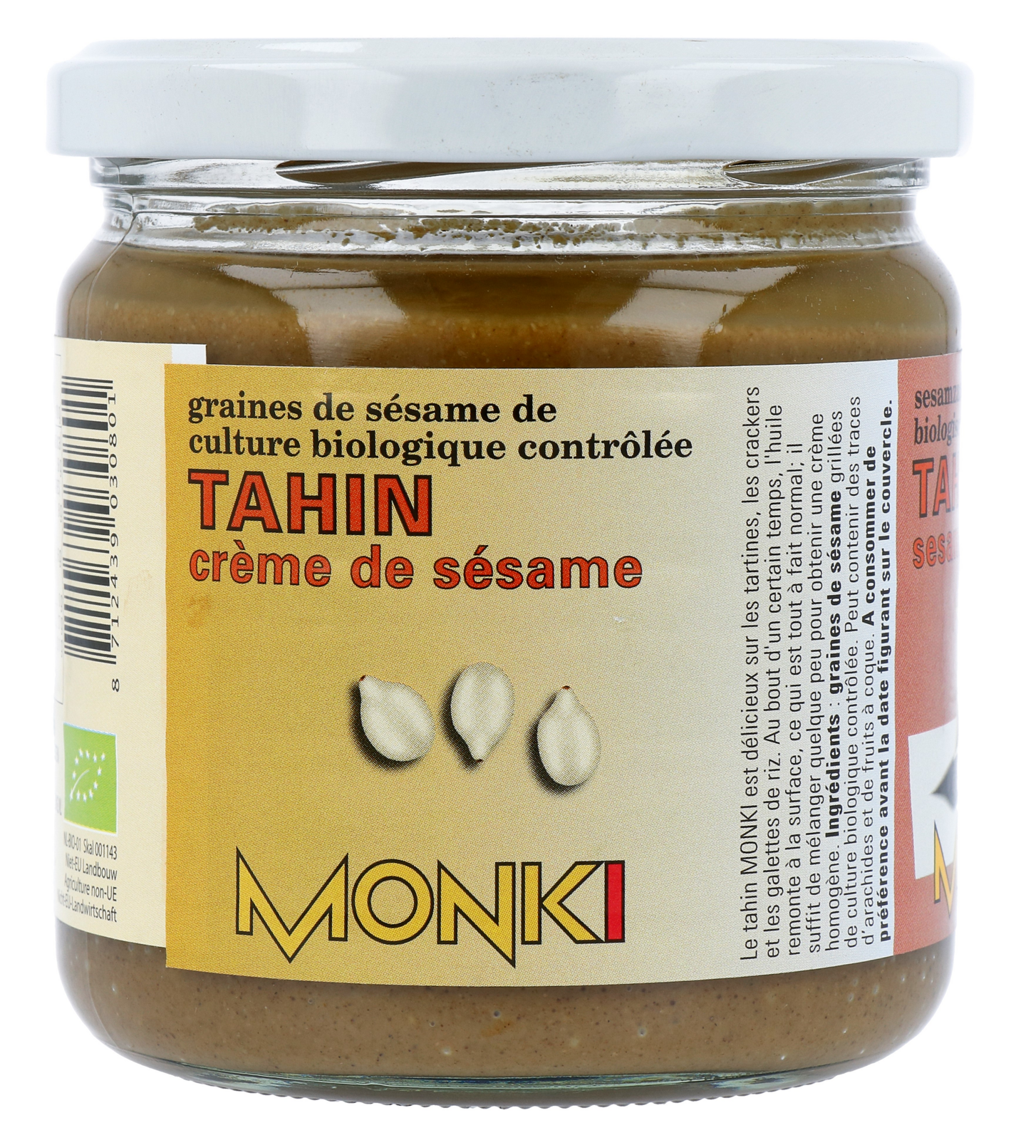 Monki Tahin zonder zout eko bio (330 gr) - image 2