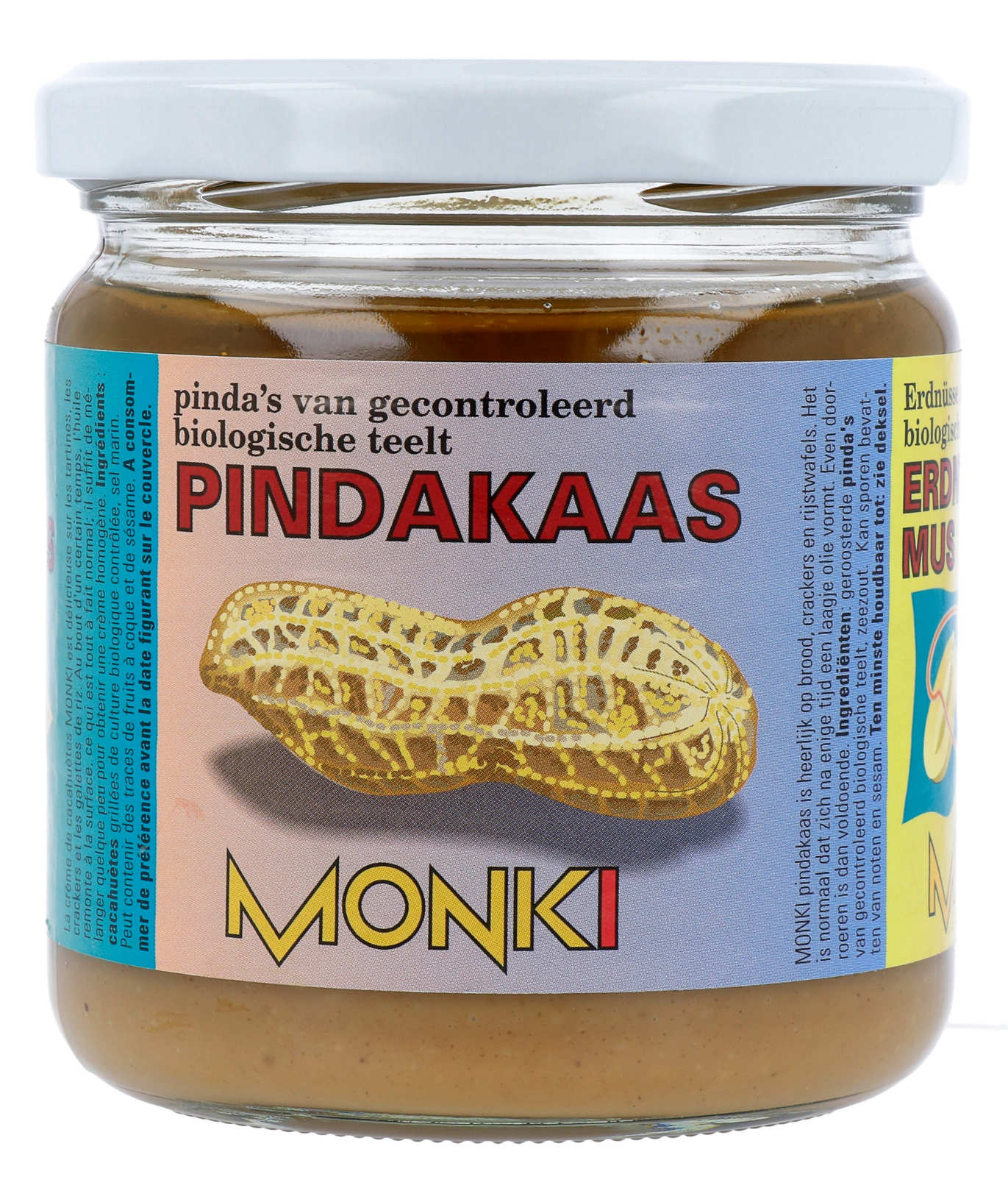 Monki Pindakaas met zout eko bio (330 gr)