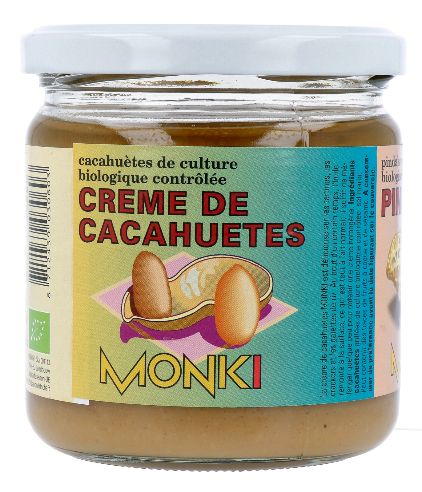 Monki Pindakaas met zout eko bio (330 gr) - image 2