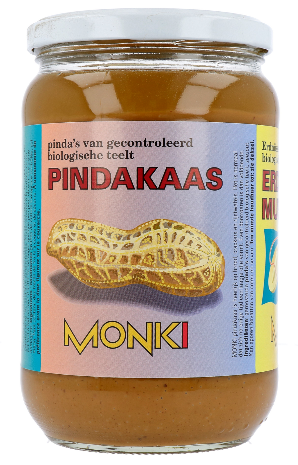 Monki Pindakaas met zout eko bio (650 gr)