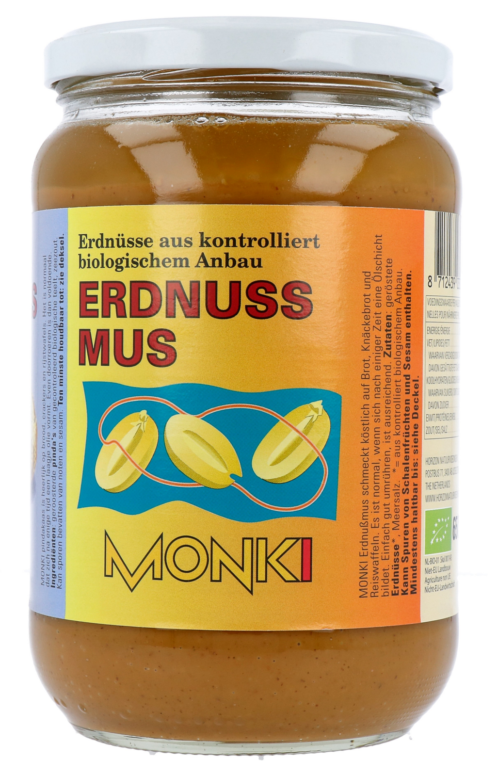 Monki Pindakaas met zout eko bio (650 gr)