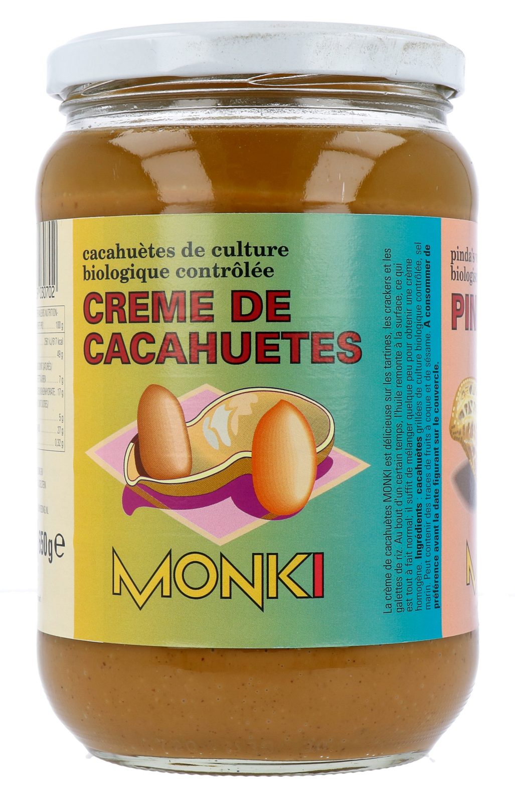 Monki Pindakaas met zout eko bio (650 gr) - image 2