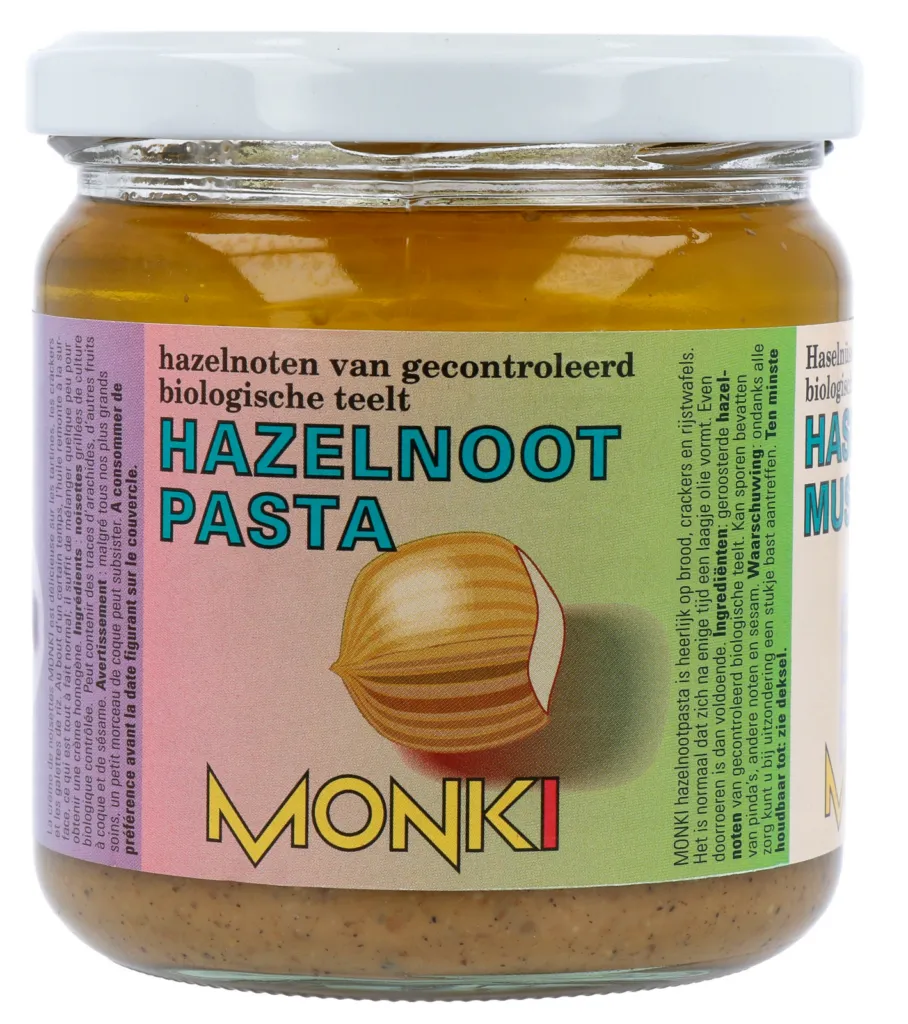 Monki Hazelnootpasta eko bio (330 gr)