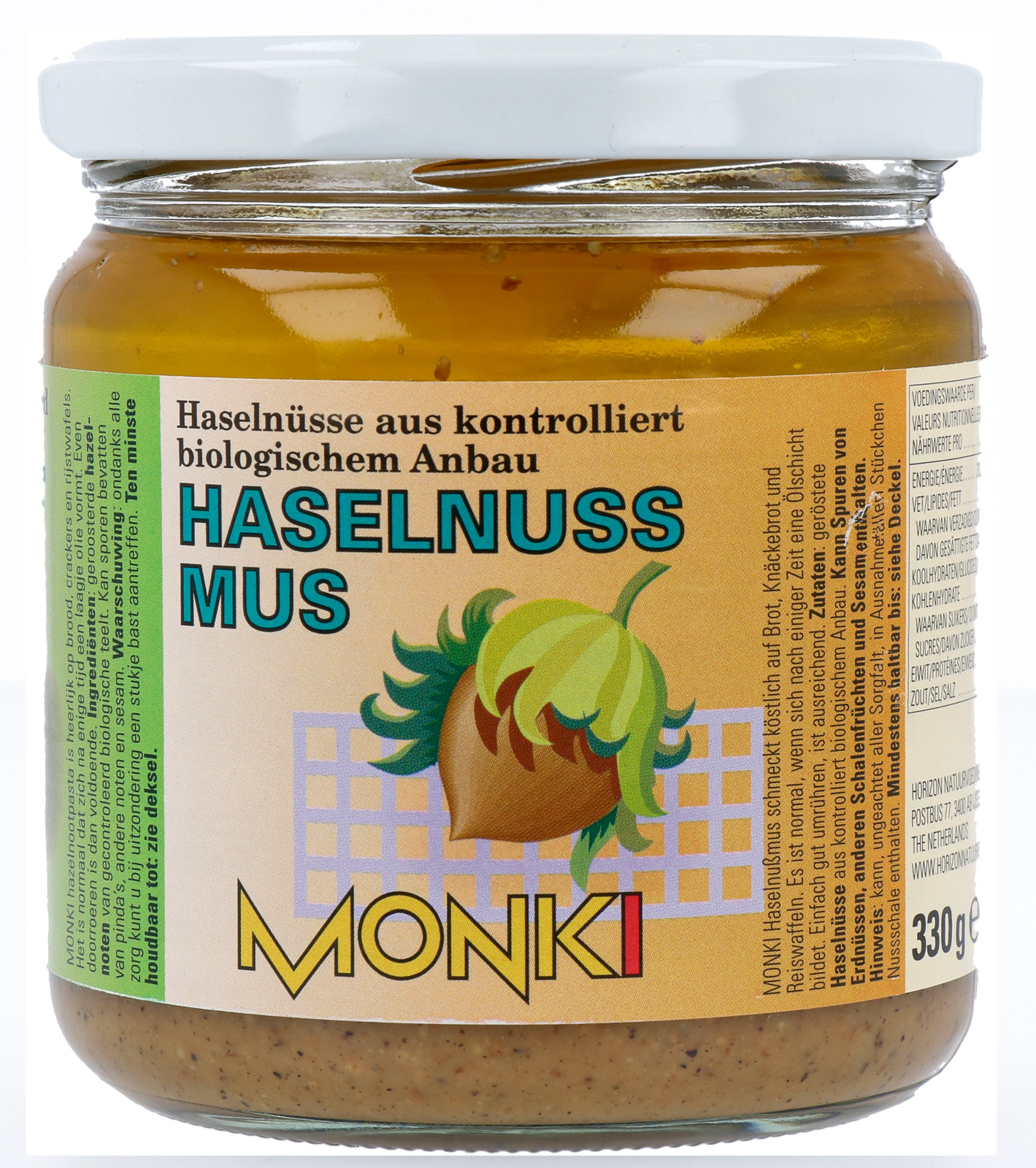 Monki Hazelnootpasta eko bio (330 gr)