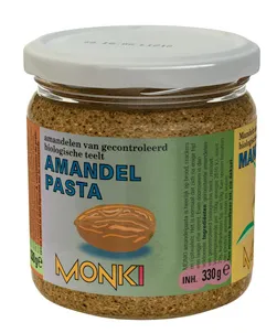 Monki Amandelpasta met zout bio (330 gr)