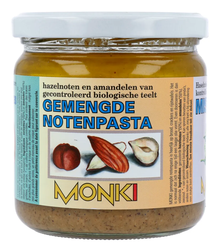 Monki Gemengde notenpasta met zout eko bio (330 gr)