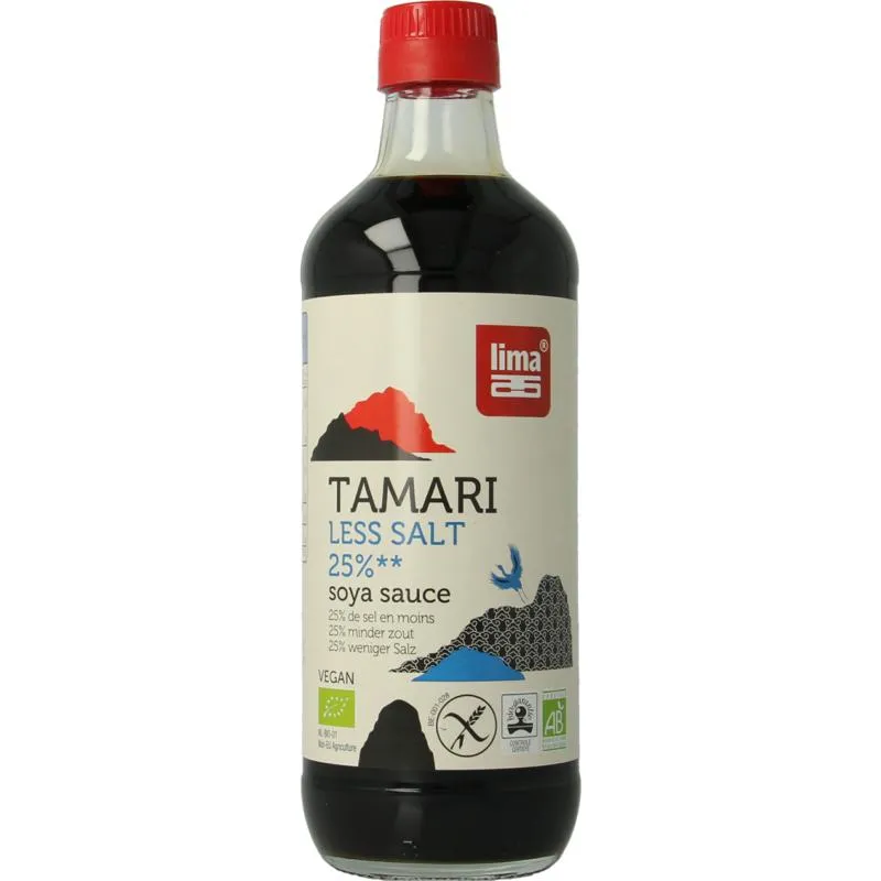 Lima Tamari 25% Minder Zout Bio (500 ml)