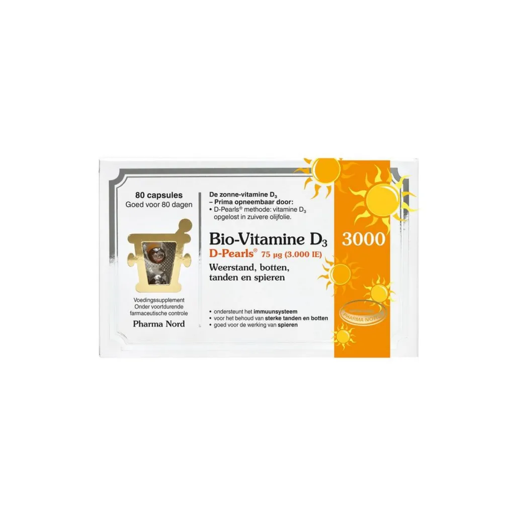 Pharma Nord Bio-Vitamine D3 3000IE D Pearls (80 capsules)