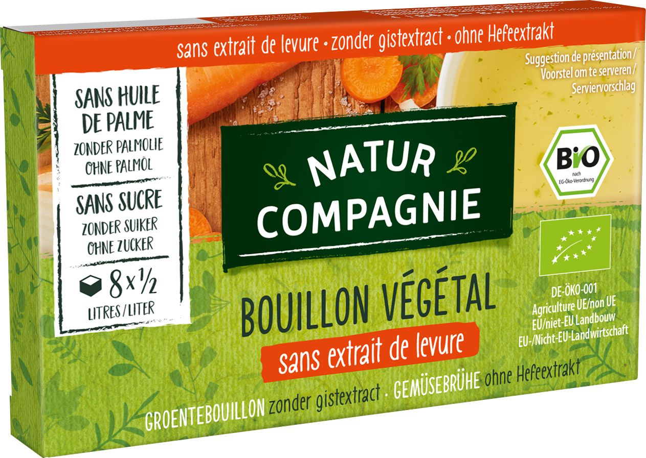 Natur Compagniegroentebouillon Zonder Gist Bio (8 Stuks)