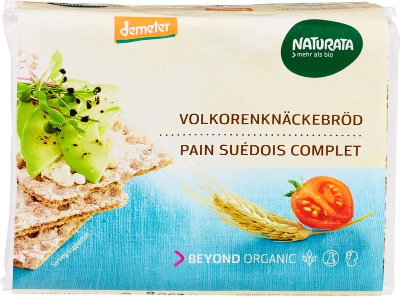 Naturata Knackebrod Volkoren Rogge Demeter Bio (250 gr)