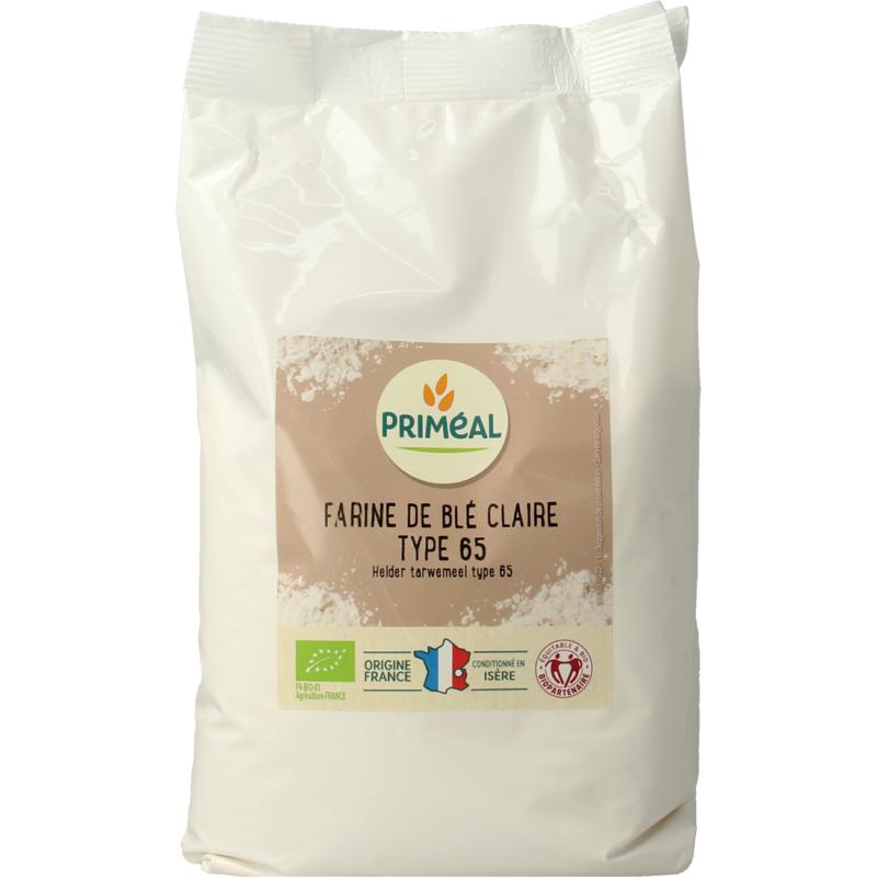 Priméal Tarwemeel Helder Borsa Type 65 Bio (1000 gr)