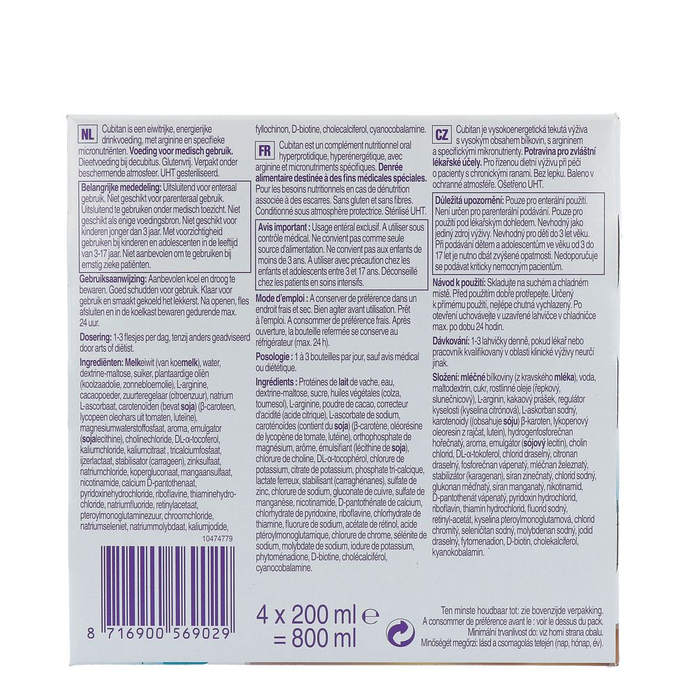 Cubitan Chocolade 200Ml (4 Stuks) - image 2