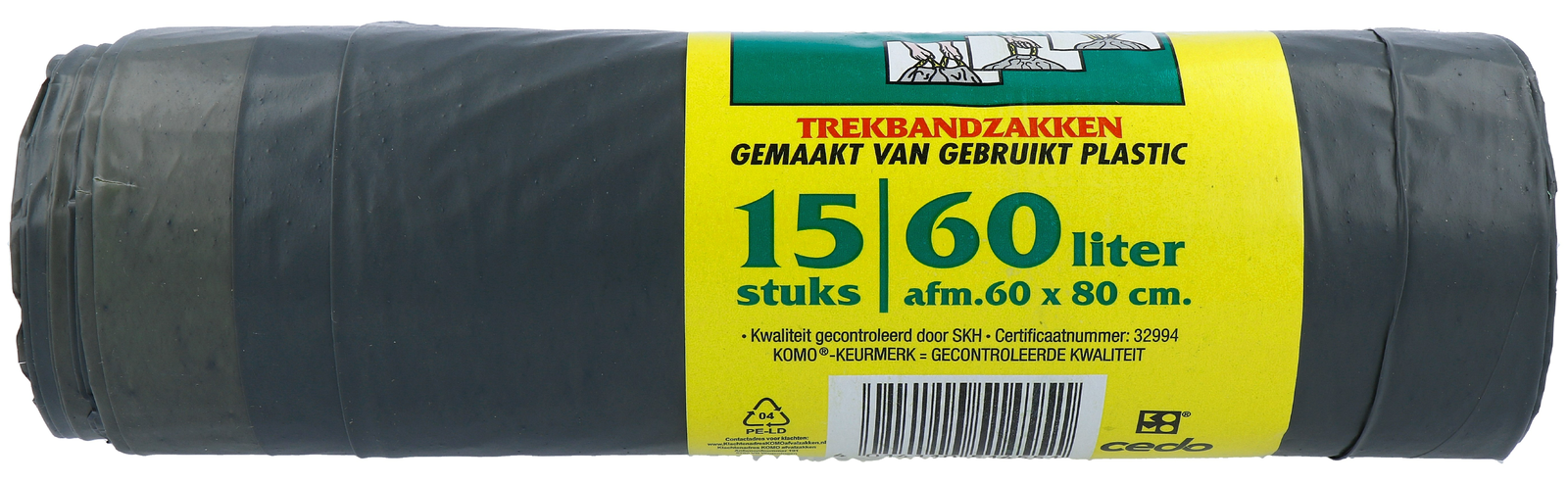 Komo Huisvuilzakken Trekband (15 stuks)