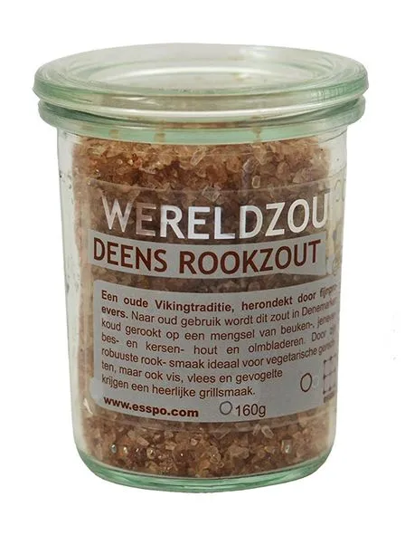 Esspo Wereldzout Deens Rookzout Glas (160 gr)