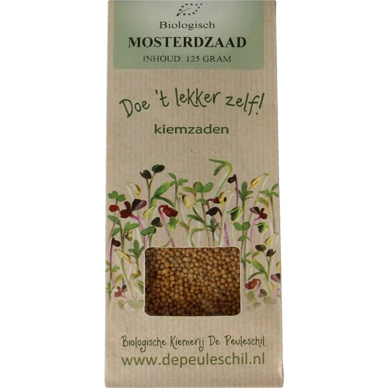 Peuleschil Mosterdzaad Wit Bio (125 gr)