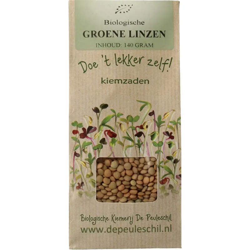 Peuleschilgroene Linzen Bio (140 gr)
