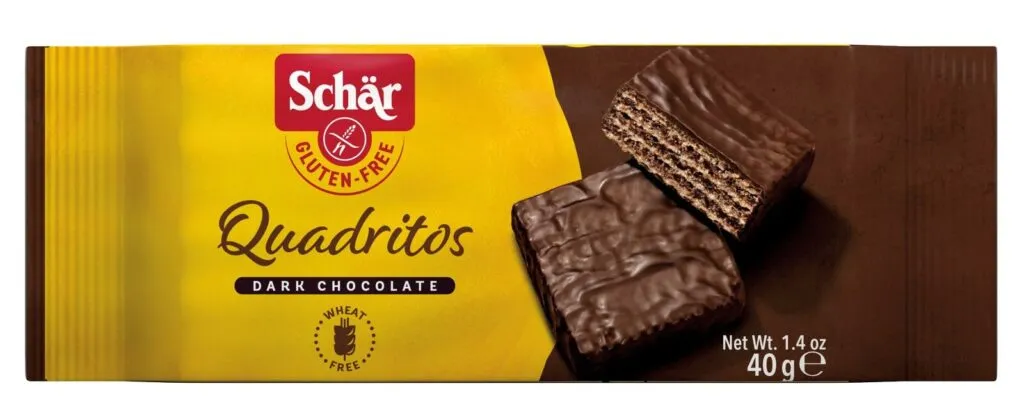 Dr. Schär Quadritos cacao wafel (40 gr)