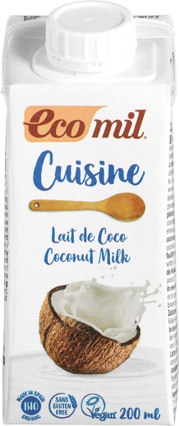 Ecomil Kokosmelk Cuisine Bio (200 ml)