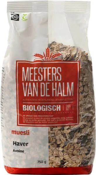 De Halm Havermuesli Bio (750 gr)