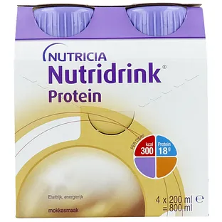 Nutridrink Proteine Mokkasmaak 200ml (4 stuks)