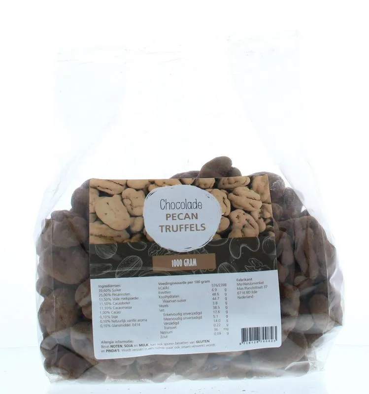 Mijnnatuurwinkel Chocolade Pecan Truffels (1000 gr)