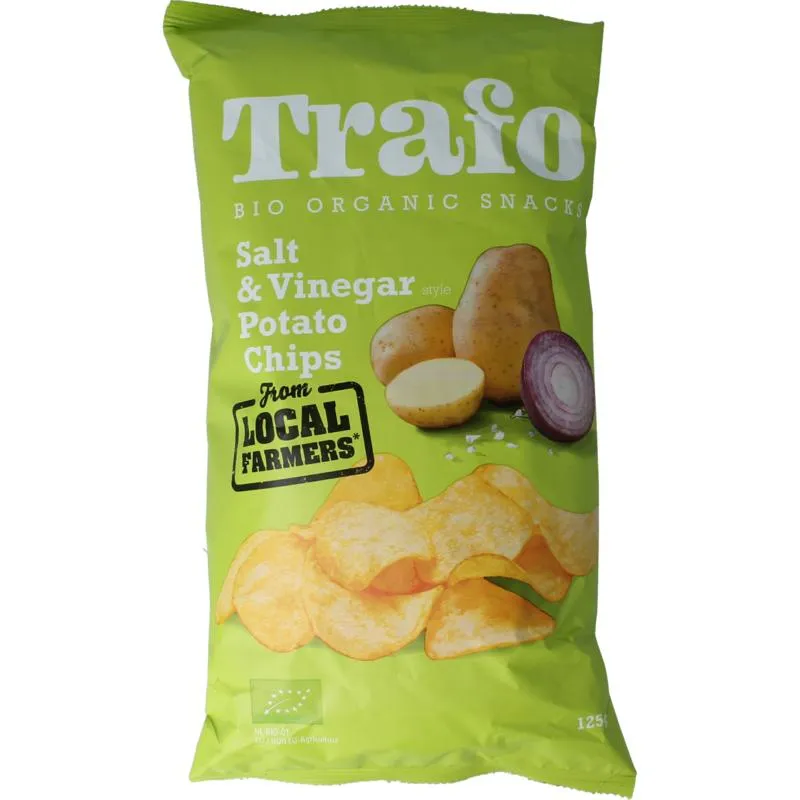 Trafo Chips handcooked salt & vinegar (125 gr)