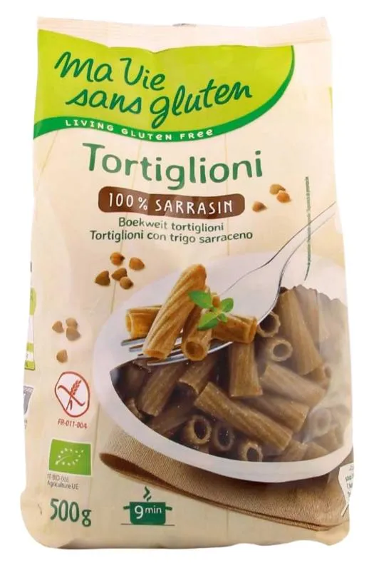 Ma Vie Sans Gluten Tortiglioni Pasta Van Boekweit Glutenvrij Bio (500 gr)