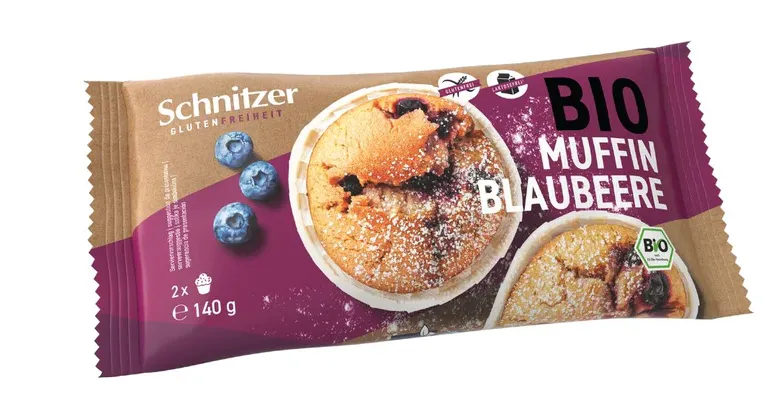 Schnitzer Muffin Bosbessen Bio (140 gr)