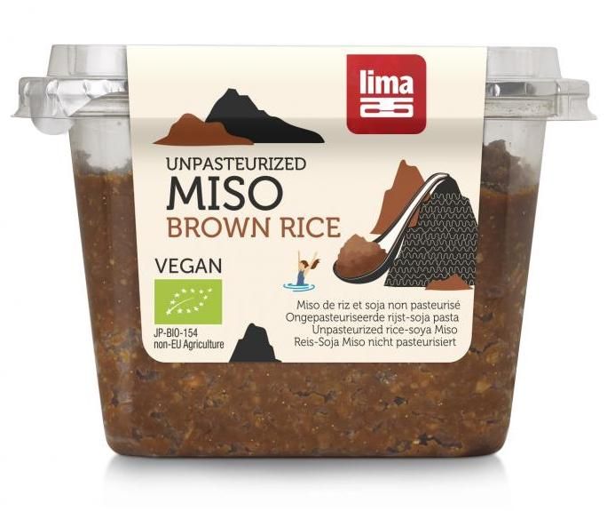 Lima Brown Rice Miso Ongepasteuriseerd Bio (300 gr)