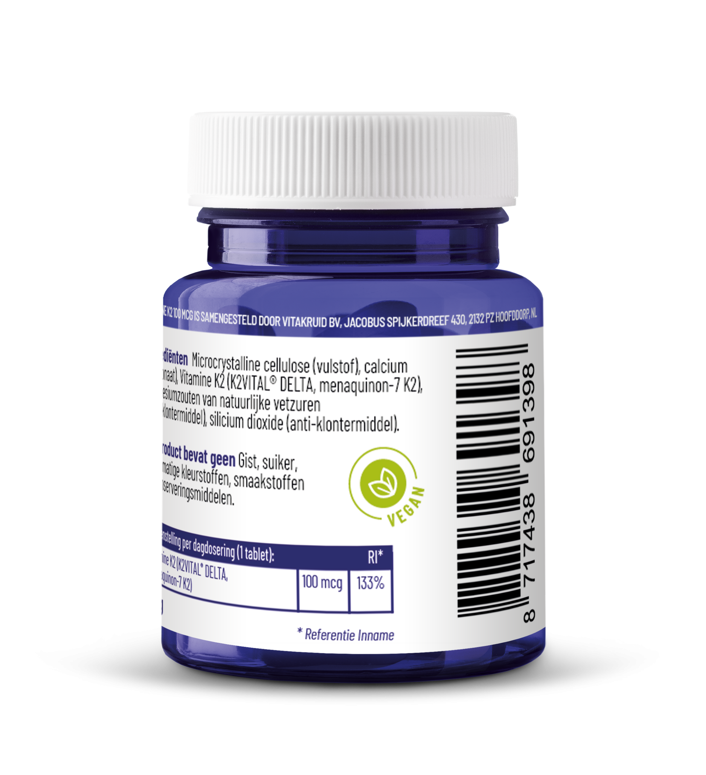 Vitakruid Vitamine K2 100 mcg K2Vital® Delta (60 tabletten) - image 2