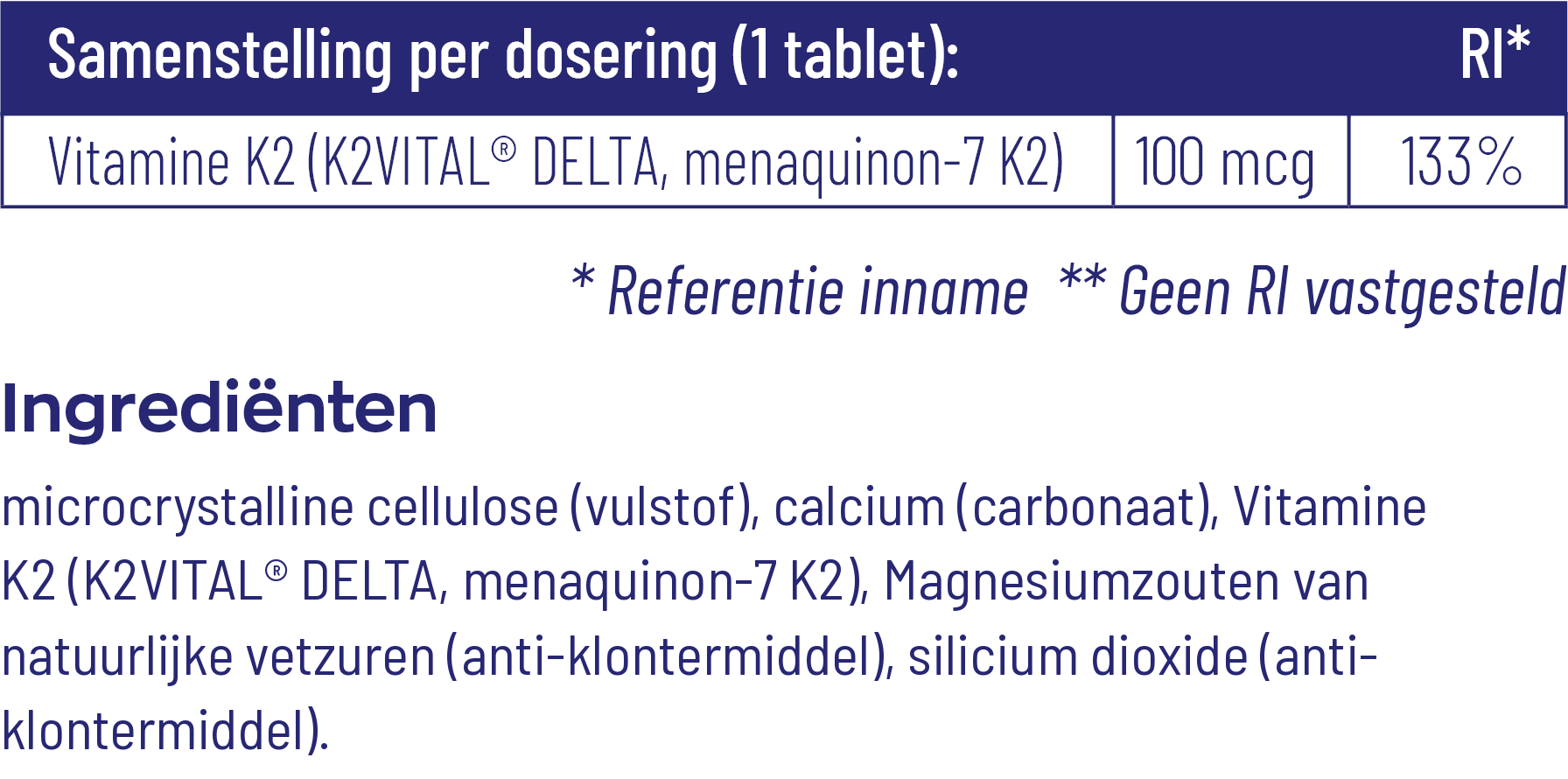 Vitakruid Vitamine K2 100 mcg K2Vital® Delta (60 tabletten) - image 3