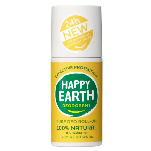 Happy Earth Deodorant roll on jasmine ho wood (75 ml)