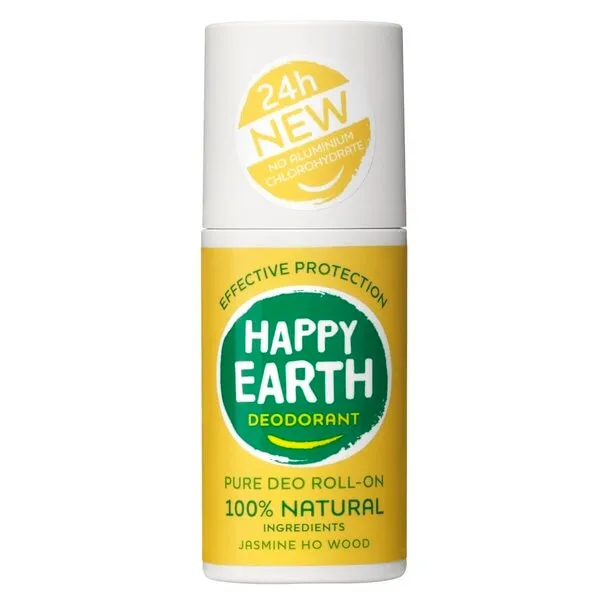 Happy Earth Deodorant roll on jasmine ho wood (75 ml)