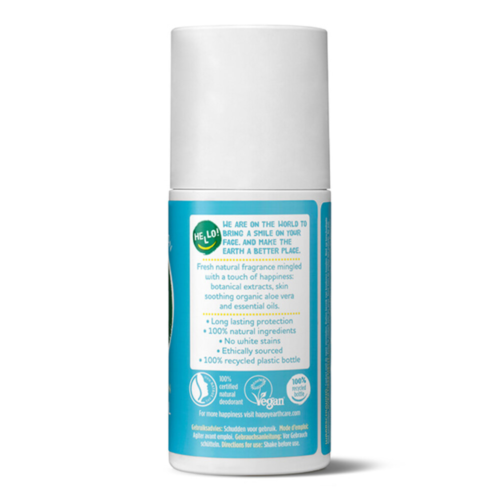 Happy Earth Pure deodorant roll-on cedar lime (75 ml) - image 2