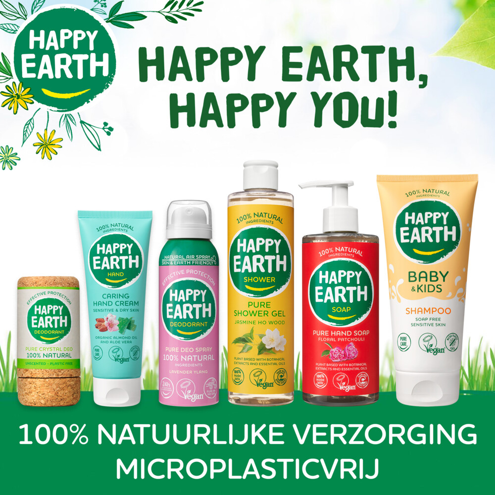 Happy Earth Pure deodorant roll-on cedar lime (75 ml) - image 8