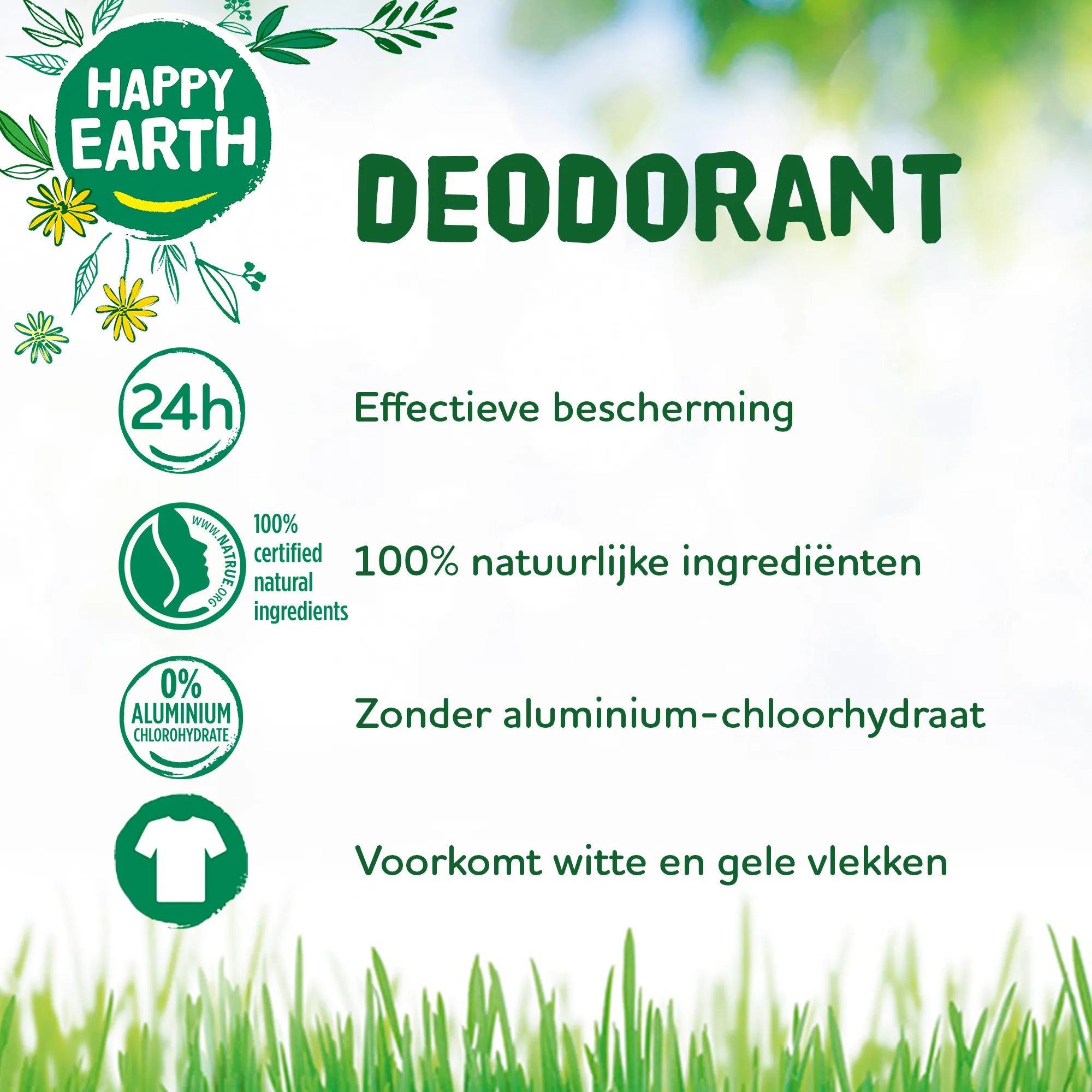 Happy Earth Pure deodorant roll-on men protect (75 ml) - image 3