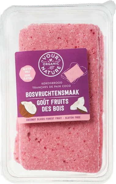 Your Organic Nature Kokosbrood Bosvruchten Bio (225 gr)