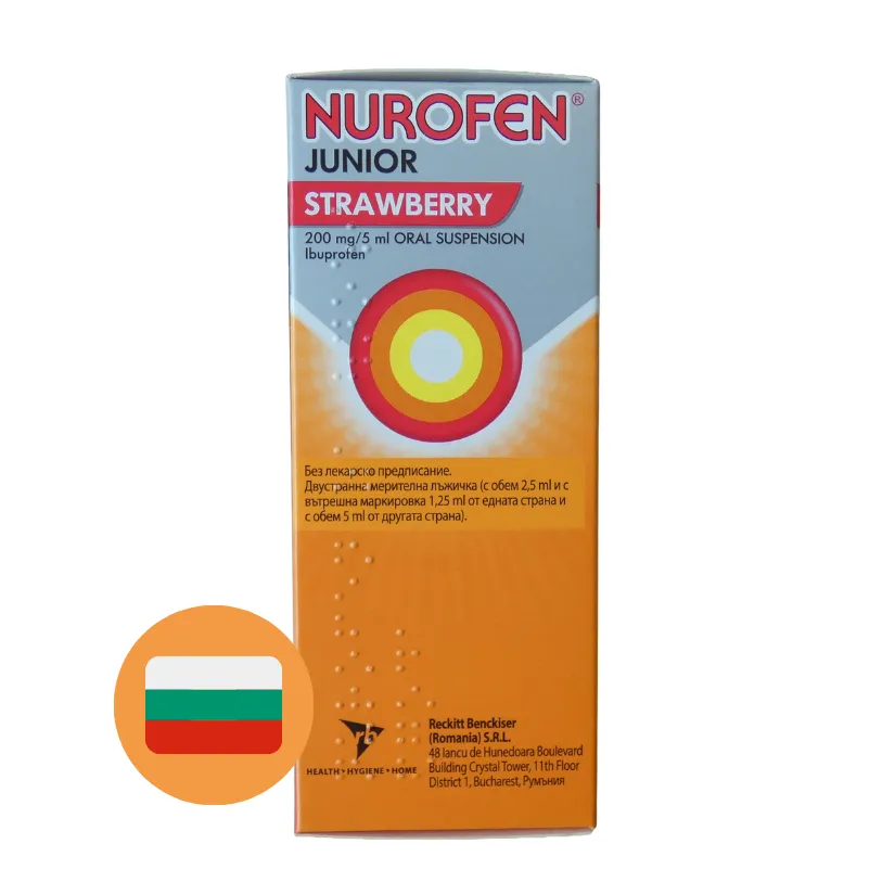 Nurofen Kind 200Mg/5Ml Aardbei (100 ml)
