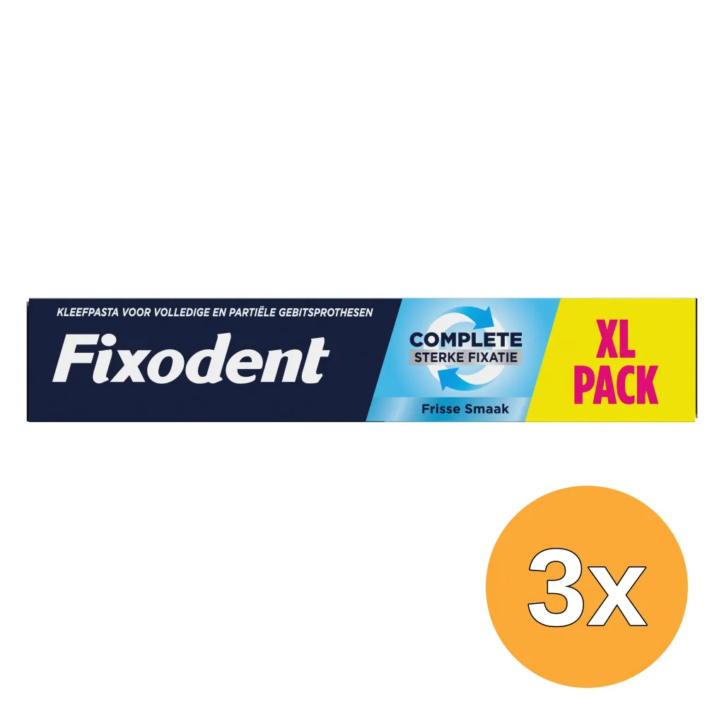 3x Fixodent Kleefpasta Complete Original/Fresh (70 gr)