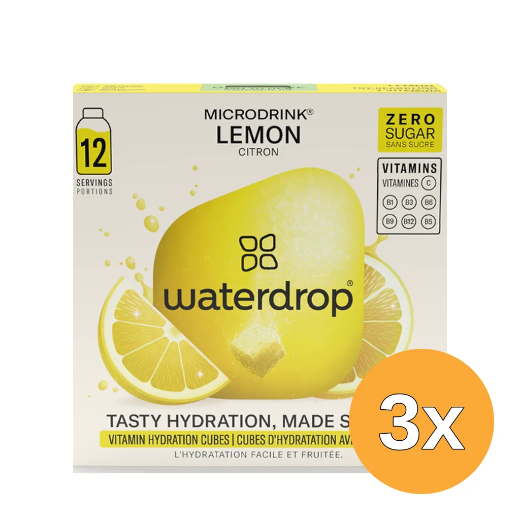 3x Waterdrop Microdrink Summer Lemon (12 stuks)