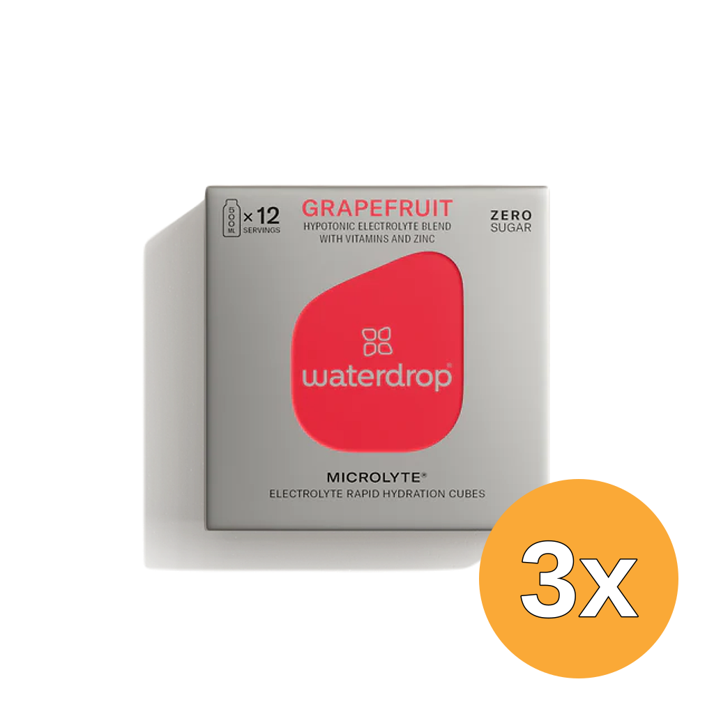 3x Waterdrop Microlyte Bruistabletgrapefruit (12 stuks)