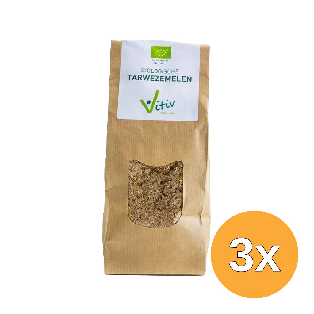 3x Vitiv Tarwezemelen Bio (250 gr)