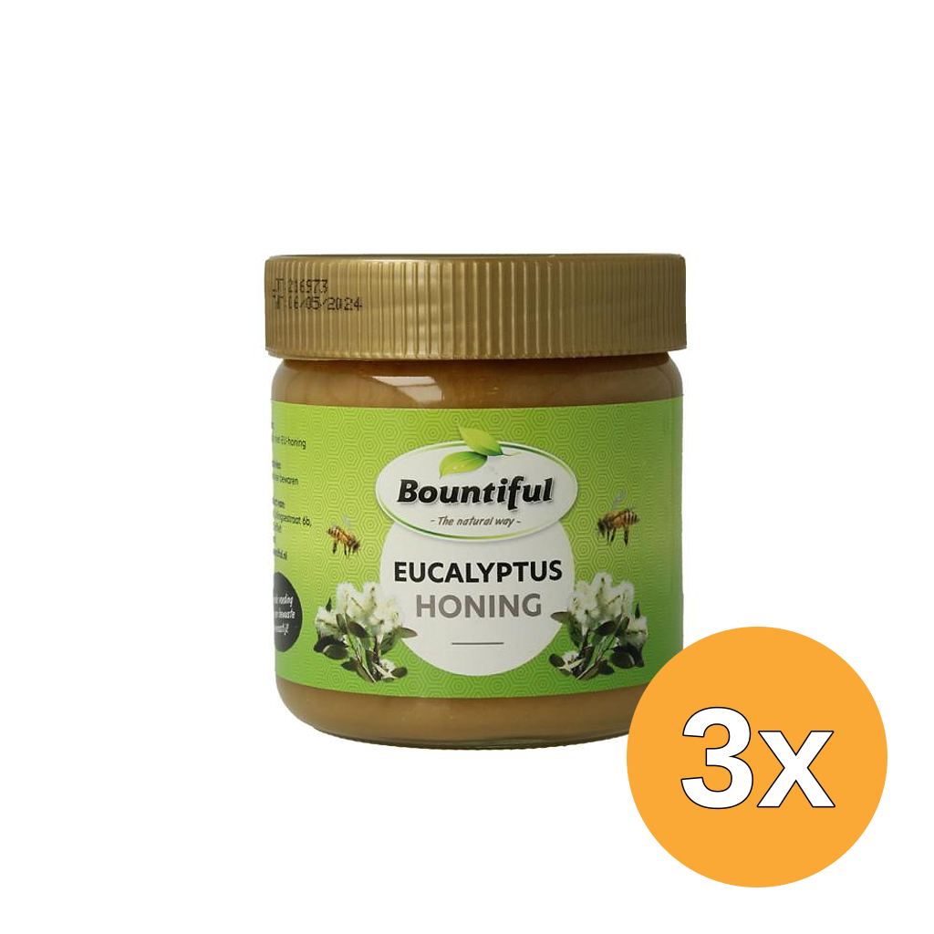 3x Bountiful Eucalyptus Honing (500 gr)